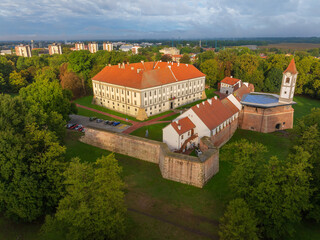 Aerial View of the Old Town in Čakovec, Croatia