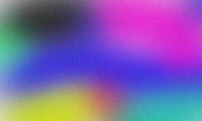 Dark Abstract Gradient Background with Pink Green and Blue Blurred Glow