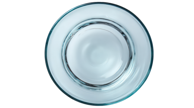 Abstract Blue Water Ripple Texture on Transparent Background