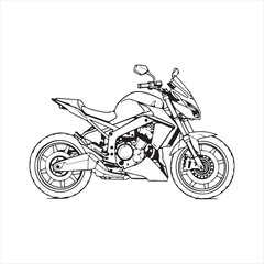 Obraz premium motorcycle vector illustration
