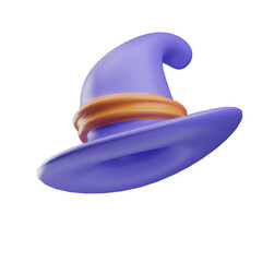Fototapeta premium Whimsical wizard hat design ideal for fantasy, gaming, or creative branding, enhancing visual appeal in entertainment and promotional content.