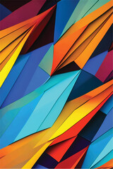 Multicolor geometric pattern Abstract psychedelic background. Vector illustration	