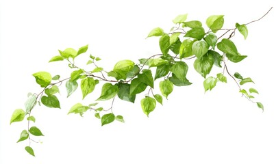 Obraz premium A vibrant vine branch with fresh, green leaves