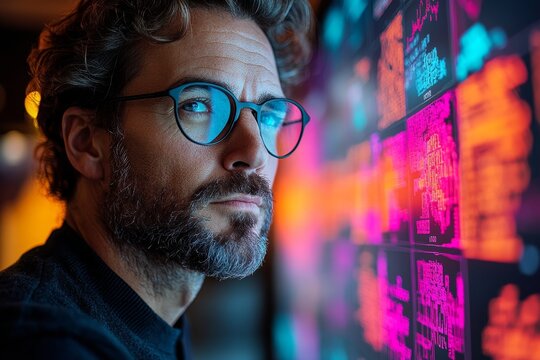 Manager checking status of task completion and deadlines on a digital project board interface ensuring team alignment and productivity