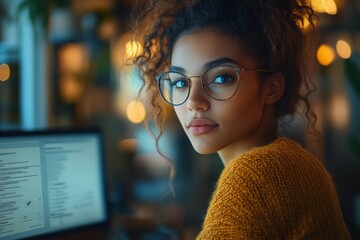 Employee completing e-learning compliance training module with digital certificate confirmation screen for hr records