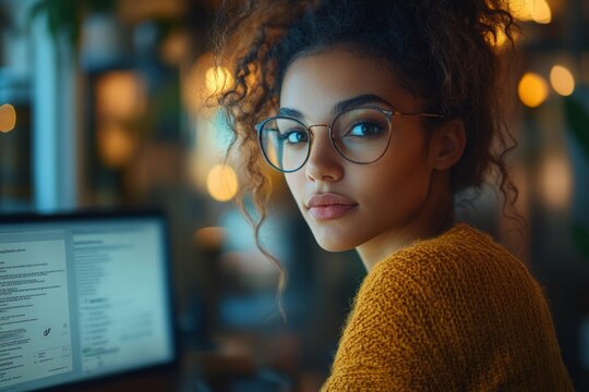 Employee completing e-learning compliance training module with digital certificate confirmation screen for hr records