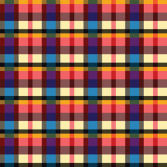 Pattern of the loincloth. textile pattern background.Thai loincloth pattern vector illustration
Rainbow Plaid, checkered, tartan seamless pattern suitable for fashion textiles and graphics