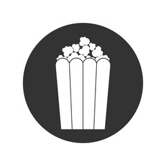 Popcorn package bag  icon isolated on transparent background