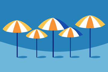 beach umbrella on the beach