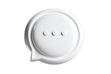 White, rounded speech bubble graphic