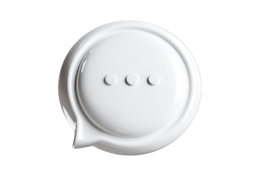 White, rounded speech bubble graphic