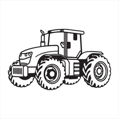 tractor isolated on white background