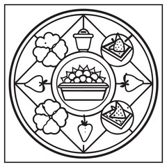 Summer Mandala Coloring Pages