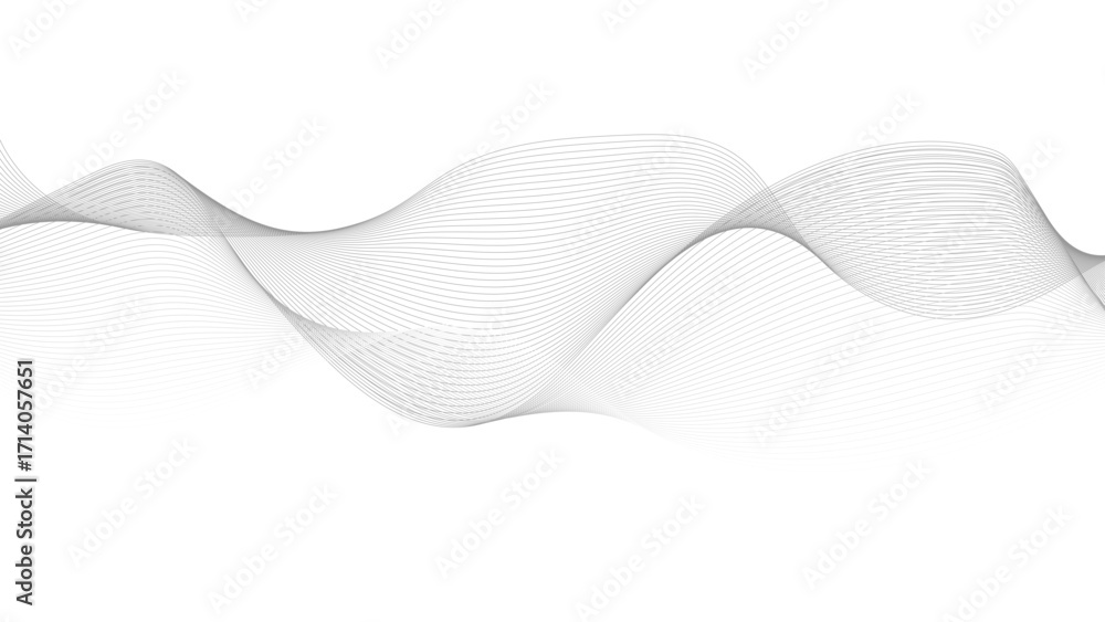 Poster abstract wave element for design. digital frequency track equalizer. wave with lines created using b