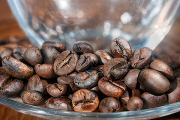 coffee beans on a plate