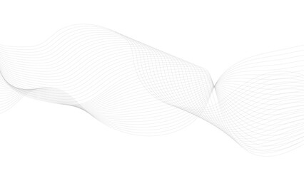 Abstract wave element for design. Digital frequency track equalizer. Stylized line art background. Vector illustration. 