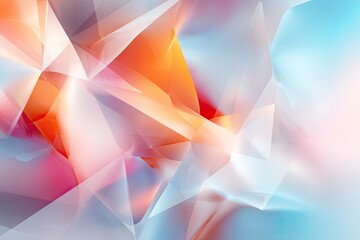 Abstract geometric shapes in soft, vibrant colors