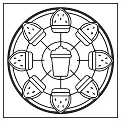 Summer Mandala Coloring Pages