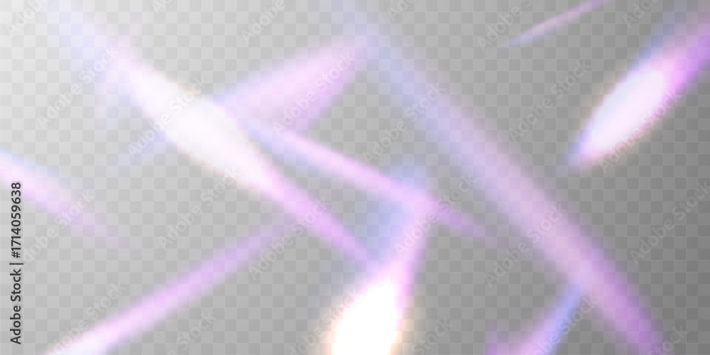 Wall mural light effect and zigzag ribbon falling from above on beam, swirl vector.