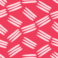 Bold seamless pattern with red abstract lines