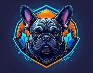 French Bulldog graphic design