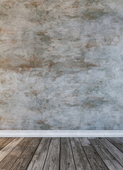 Large luxury modern bright interiors Living room mockup illustration 3D rendering image