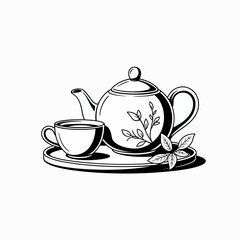 teapot and cup