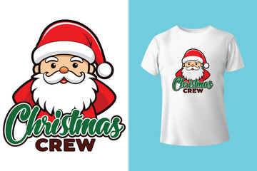 merry christmas t shirt design typography on an isolated white background