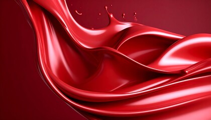 Red liquid splash