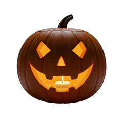 Spooky dark pumpkin with glowing diamond eyes