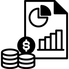 Financial Report mixed icon