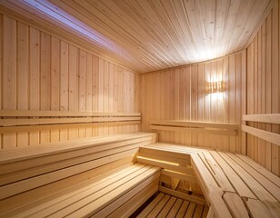 Wooden sauna interior (1)