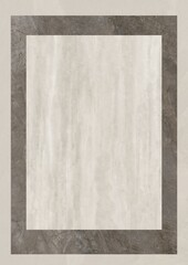 Abstract rectangular frame with textured border and light central panel