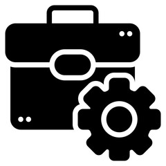 Business Icon in Glyph Style Suitable for Web, Apps, Presentation, or Printable Meanings