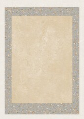 Obraz premium Rectangular beige panel with speckled gray border