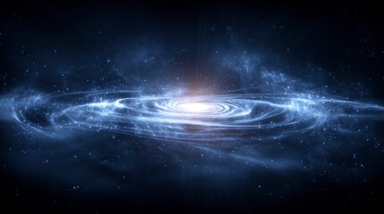 Fototapeta premium Spiral galaxy in space