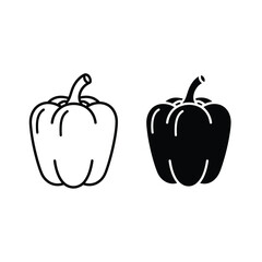 Bell Pepper Icon Set