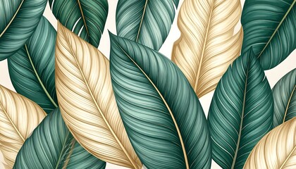 Tropical leaf pattern