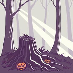 vector illustration of a halloween