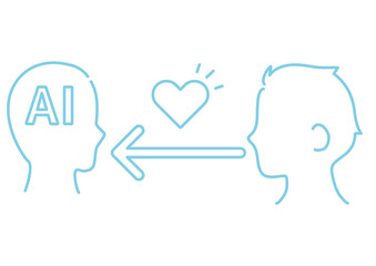 Man in Love with AI Icon