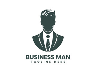 Stylish Silhouette of a Businessman in Formal Attire.