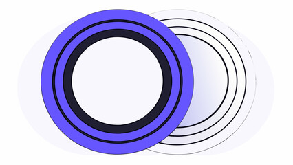 creative abstract wallpaper transparent rainbow circular lines iridescent background circle glass tech dispersion with 3d light neon gradient modern holographic ring color banner 68040520 1