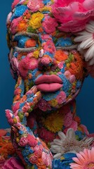 the girl made of flowers