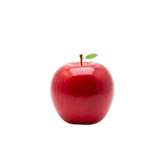 red apple on white background
