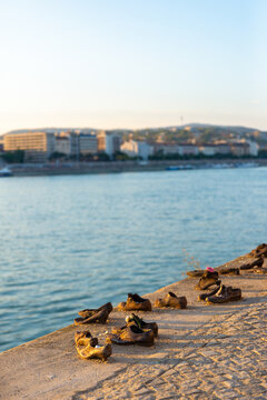 Shoes on the Danube Bank Memorial in Budapest, Hungary