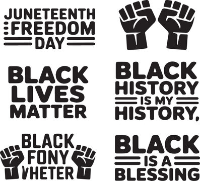 Juneteenth Freedom Day Black Lives Matter Black History Is My History Black Fony Vheter Black Is A Blessing Fist Graphics