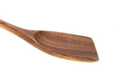 Wooden kitchen spoon isolated