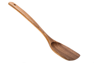 Wooden kitchen spoon isolated