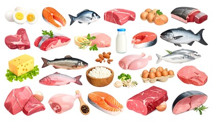 Variety of fresh foods