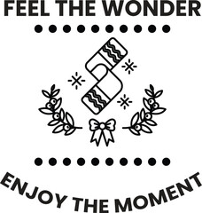 A black and white image of a bow with a wreath